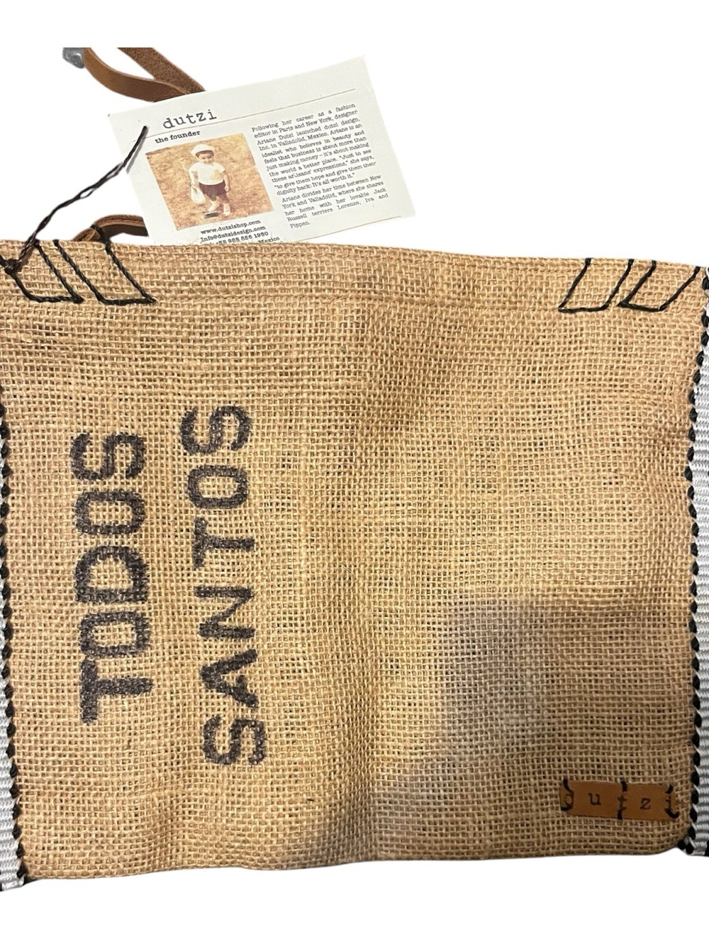 Dutzi Handcrafted Burlap
Bag - Picture 1 of 4